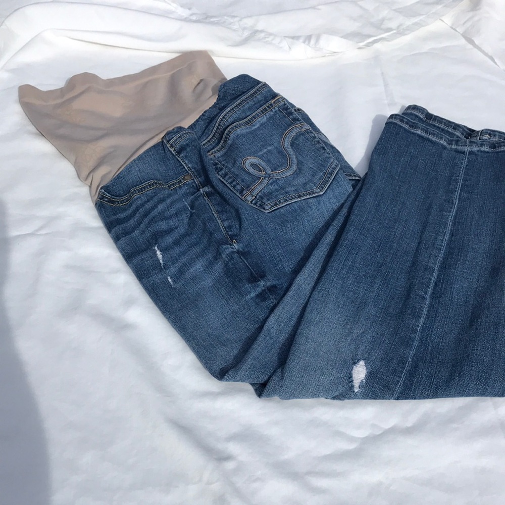 Jessica Simpson   blue jeans maternity sz s
